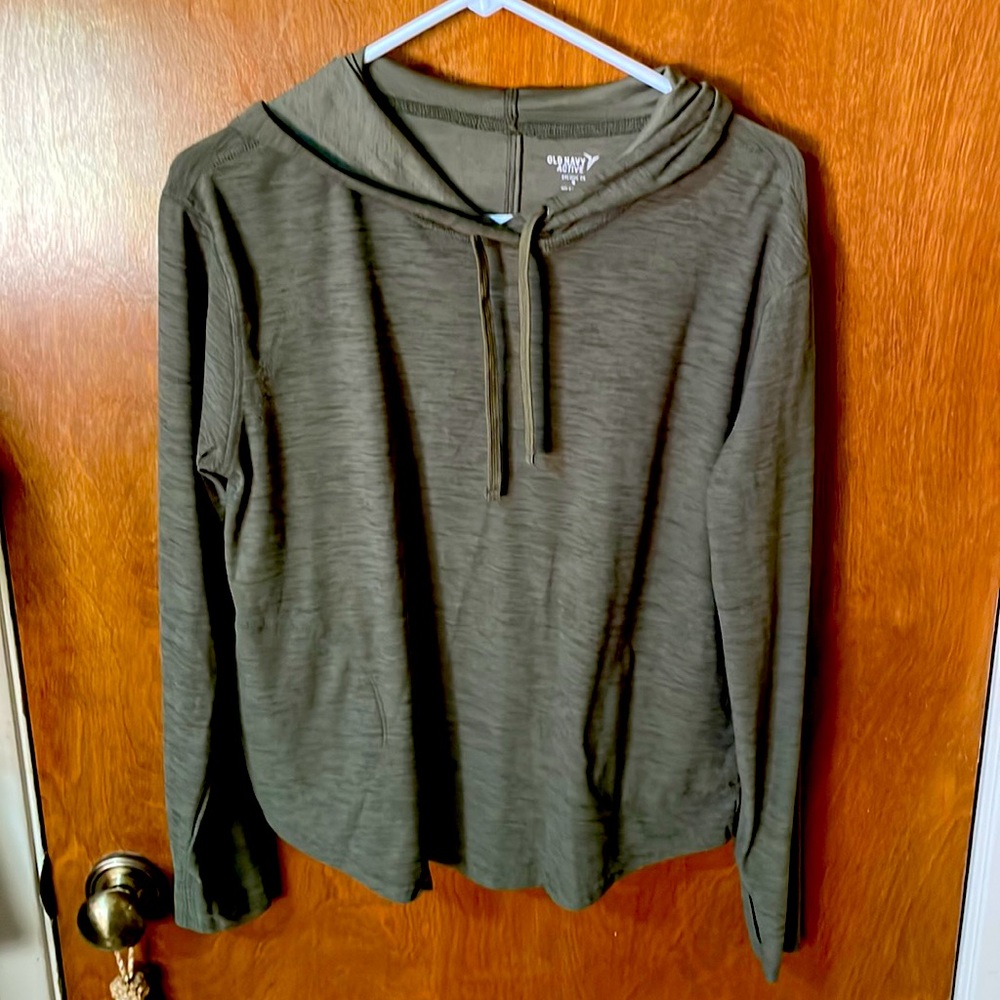 Olive green active wear Old Navy Pull over